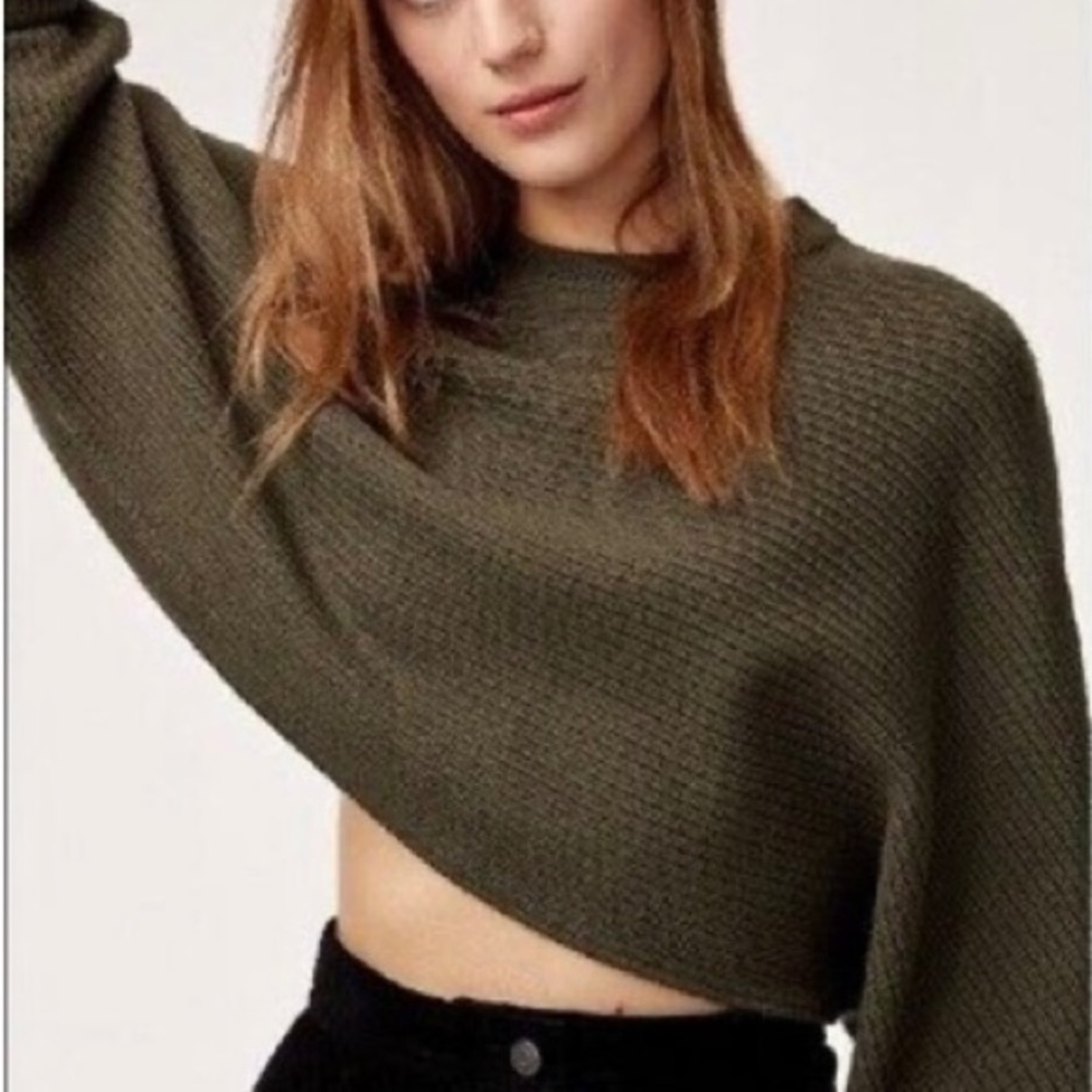Aritzia Wilfred Free Lolan Cropped Sweater